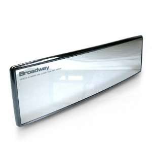   Broadway 11 inch Convex Metal Black Rearview Mirror Automotive