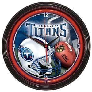 NFL Tennessee Titans Neon Clock:  Home & Kitchen