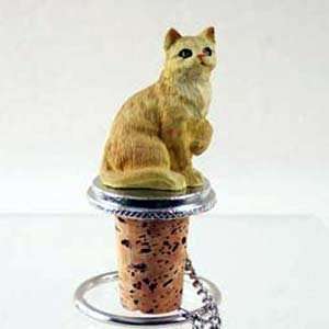  Tabby Cat Bottle Stopper (Red)