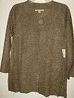 Carolyn Taylor Boucle Style Camel Pullover Sz M NWT  