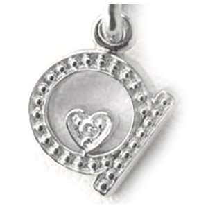   Letter   Charm A W/Czs IAAA 10MM (T11) Jeffrey David Jewelry