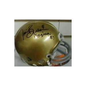  Tim Brown autographed Football Mini Helmet (University of 