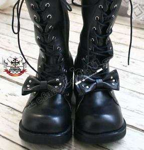 Japan Sweet Princess Lolita BowTie BJD Boots Black 26.5  