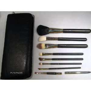  MAC 8 pc Makeup Natural & Synthetic PRO Brush Set with 