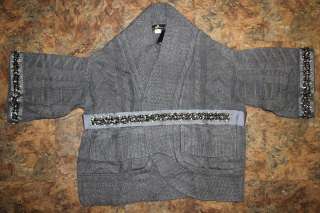 Joan Boyce HSN Sprinkles Sweater One Size Missy Gray New With tags 