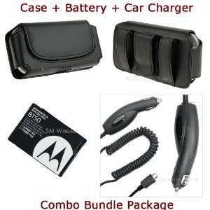  For Motorola Q9m Q9c Case + BT50 OEM Battery + Car Charger 