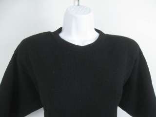 HELEN HSU Black Knit S/S Sweater Shirt Top SZ S  