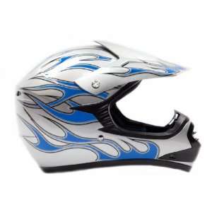  Youth Motocross Helmet ATV Dirt Bike MX Motorcycle Blue 
