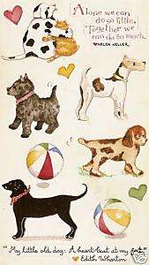 Susan Branch Stickers Dogs Hearts Balls Cat Quote  
