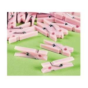  Pink Mini Clothes Pins (24 dozen)   Bulk Toys & Games