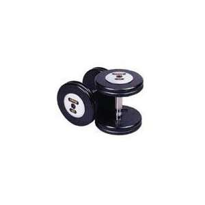    Machined Chrome End Cap Dumbbell Set  Black: Sports & Outdoors