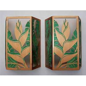  Heliconia Copper Wall Sconce (Left): Home Improvement