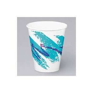  12 oz. Double Poly Coated Paper Cold Cups Jazz Design 