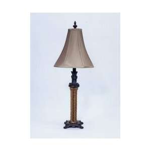  Column Table Lamp Silk Shade: Home Improvement