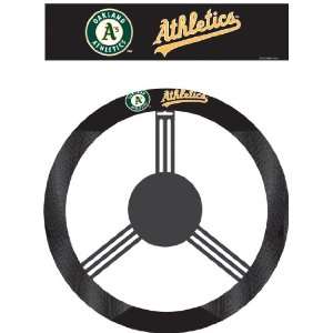   Oakland Athletics Poly Suede Steering Wheel Cover: Sports & Outdoors