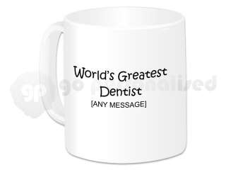 Personalised Ceramic Dentist Mug  Design #1  