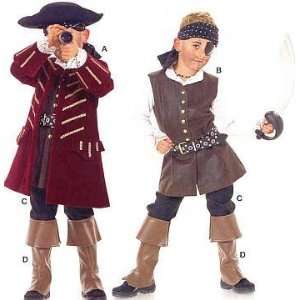  Burda 2452 Childs/ Boys Costume Pattern Pirate, Frenchman 