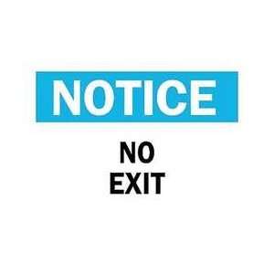 Sign,7x10,no Exit,plastic   BRADY  Industrial & Scientific