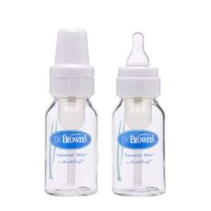  Dr. Browns Natural Flow Standard Glass Bottles, 4 oz. (4 
