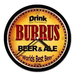  BURRUS beer and ale cerveza wall clock: Everything Else