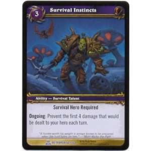  Survival Instincts RARE #56   World of Warcraft TCG 