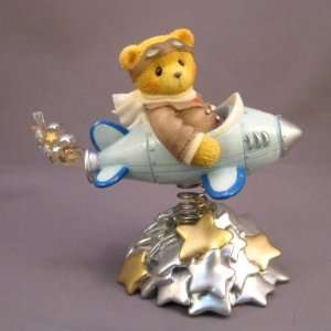  Cherished Teddies Milton Millennium Event Airplane Bear Figurine 