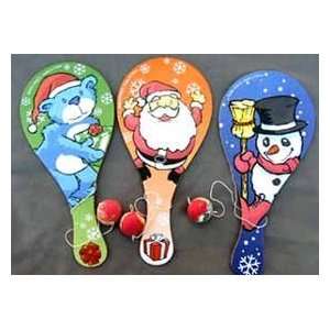  Christmas Paddles & Balls (12/PKG) Toys & Games