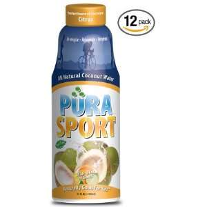 PuraSport All Natural Coconut Water w/ Citrus (Not From Concentrate 