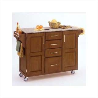 Home Styles Furniture Grey Granite Island Kitchen Cart 095385745615 