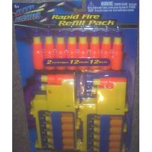  Air Blasters Rapid Fire Refill Pack 2 Cartridges 12 Shells 