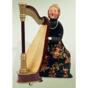  Byers Choice Carolers   Woman with Harp: Home & Kitchen