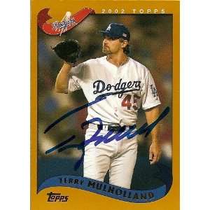  Terry Mulholland Signed Dodgers 2002 Topps Card 