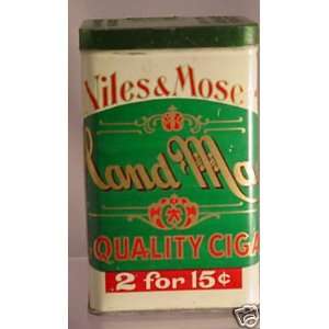  1908 Niles and Moser Cadillac Cigar Tin Factory #38 