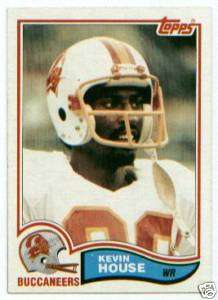 1982 TOPPS CARD # 501 KEVIN HOUSE   WR BUCCANEERS  