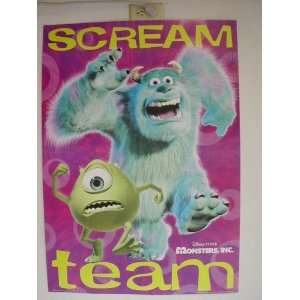 Monsters Inc Sully Mike Scream Team Poster 23 By 35 Approximately Inc 