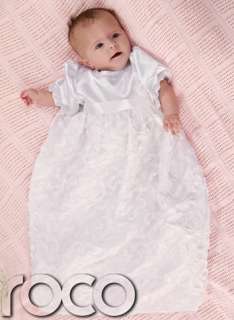   Traditional Christening Gown Cheap Baptism Dress UK 0   12mths  