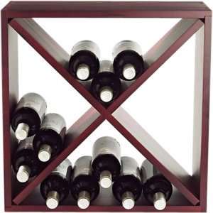  New   Wine Enthusiast Compact Cellar Cube Wine Rack   640 