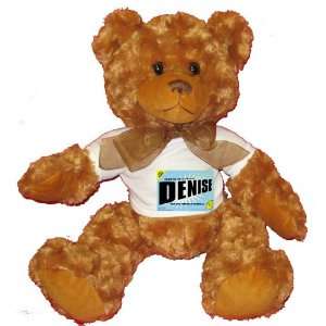   MOTHER COMES DENISE Plush Teddy Bear with WHITE T Shirt: Toys & Games