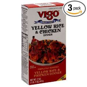 Vigo Rice N Chicken, 17 ounces (Pack of3)  Grocery 