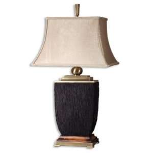   26741 Marion Table Lamp, Black Sueded Fabric: Home Improvement