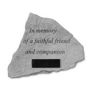   : Personalized In Memory Pet Memorial Stone: Patio, Lawn & Garden