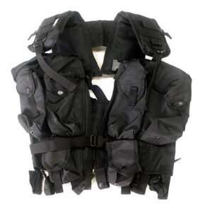  UTG Multi Functional Tactical Vest   Black Sports 