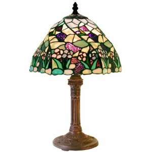  Tiffany Style Lake Table Lamp by Warehouse of Tiffany 1953 