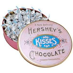 Hersheys KISSES Vintage Oval Filled Tin Grocery & Gourmet Food