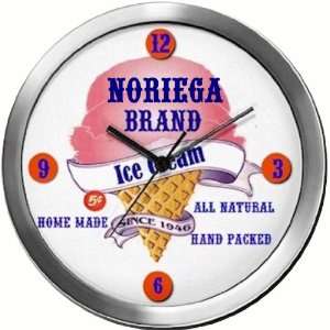  NORIEGA 14 Inch Ice Cream Metal Clock Quartz Movement 