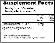 HOODIA 1000 Pure South African Hoodia Gordonii 1000mg  