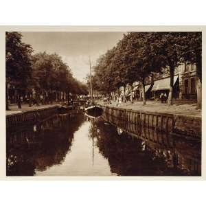  c1930 Canal Street Sneek Snits Holland Photogravure 