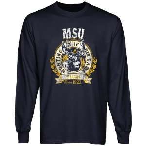   Murray State Racers Big Game Long Sleeve T Shirt   Navy Blue Sports