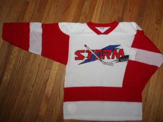 vtg TOLEDO STORM JERSEY Walleye Goaldiggers YOUTH SM  