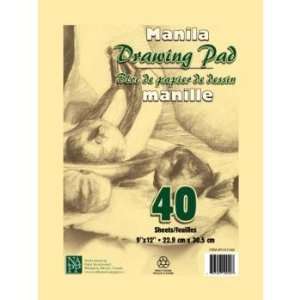  DDI Manila Drawing Tablet   9 X 12   40 sheets Case Pack 